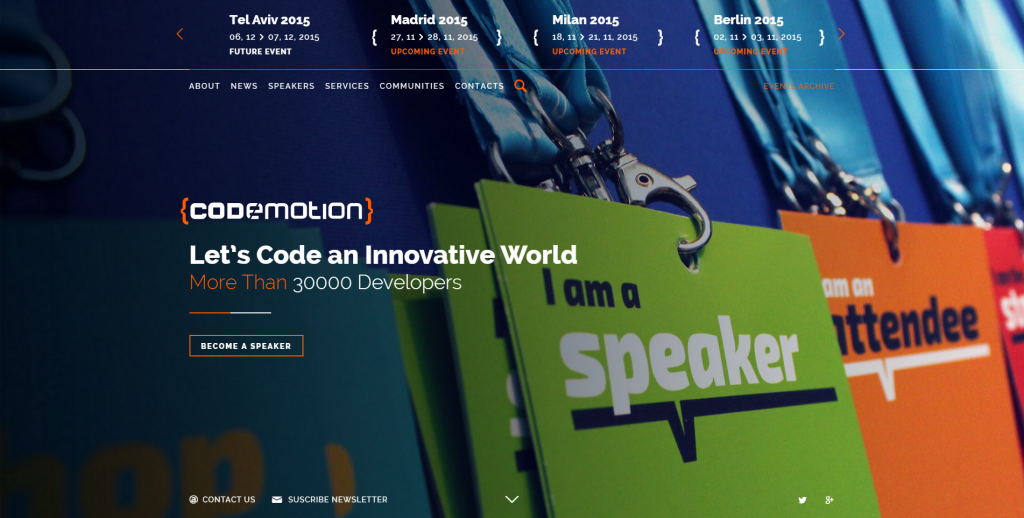 Codemotion World is the ecosystem devoted to innovation, focused on developers and coding